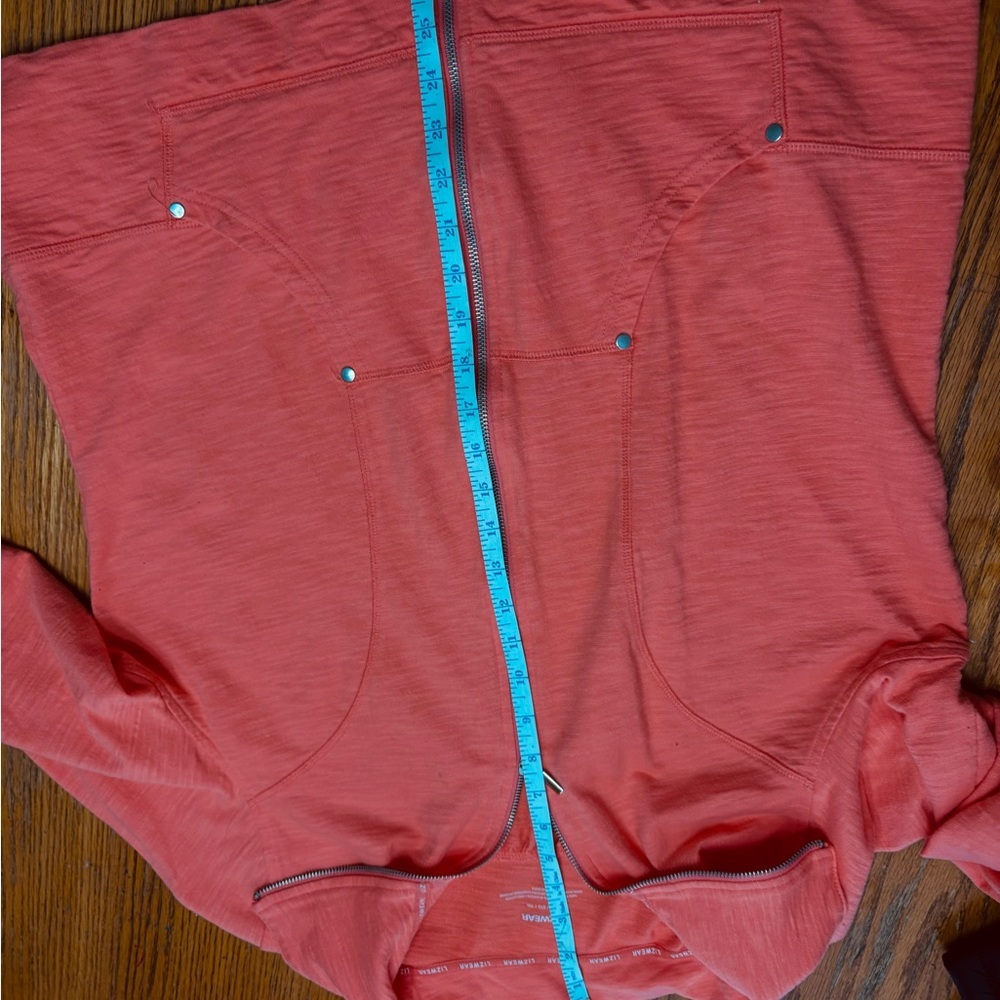 Women’s Lizwear Activewear Jacket full zip and roll-tab sleeves sz XL light soft - Picture 4 of 5